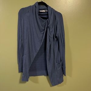 Like NEW Athleta. Wrap open front studio cardigan Blue Navy XS Extra small 0  Li